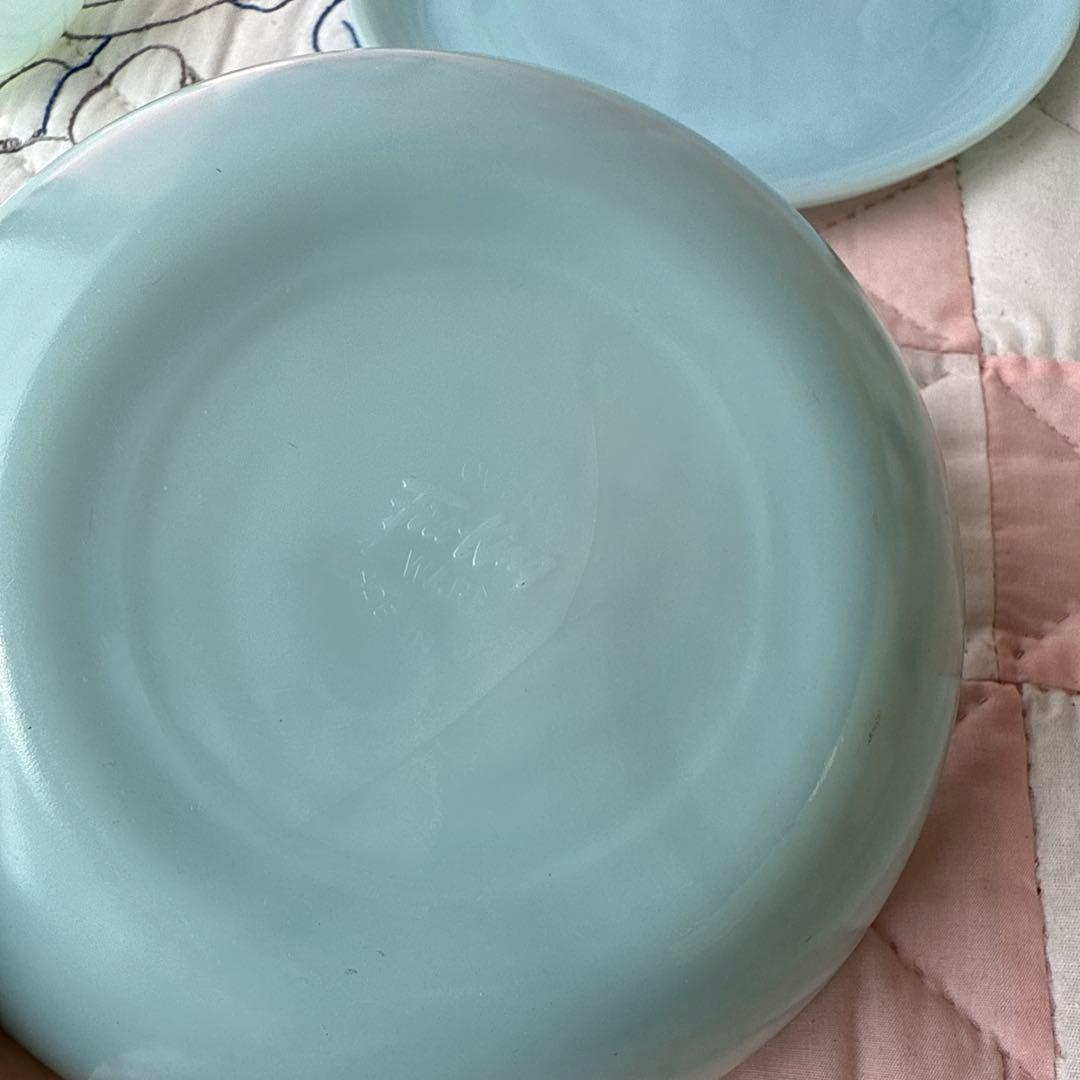 ファイヤーキングfirekingターコイズプレートデザートボウルスープボウル