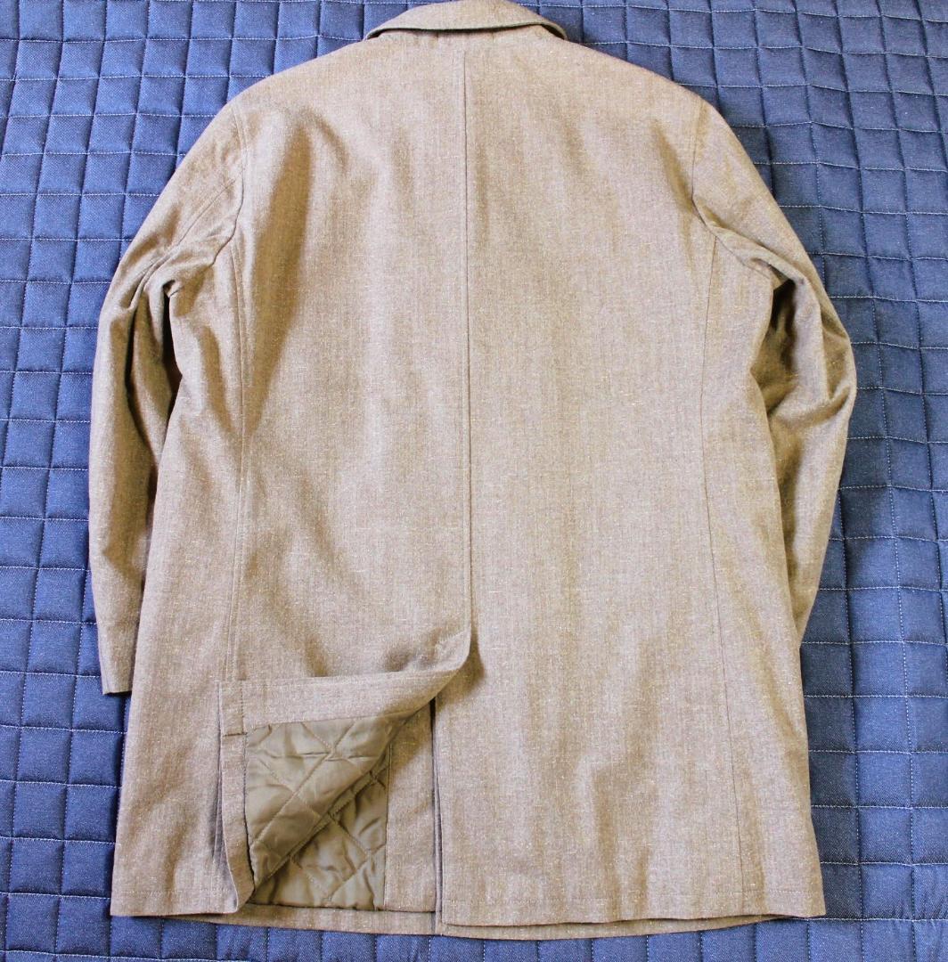 『極美品/14万円』PAPAS パパスプラス ステンカラーコート『ロロピアーナ