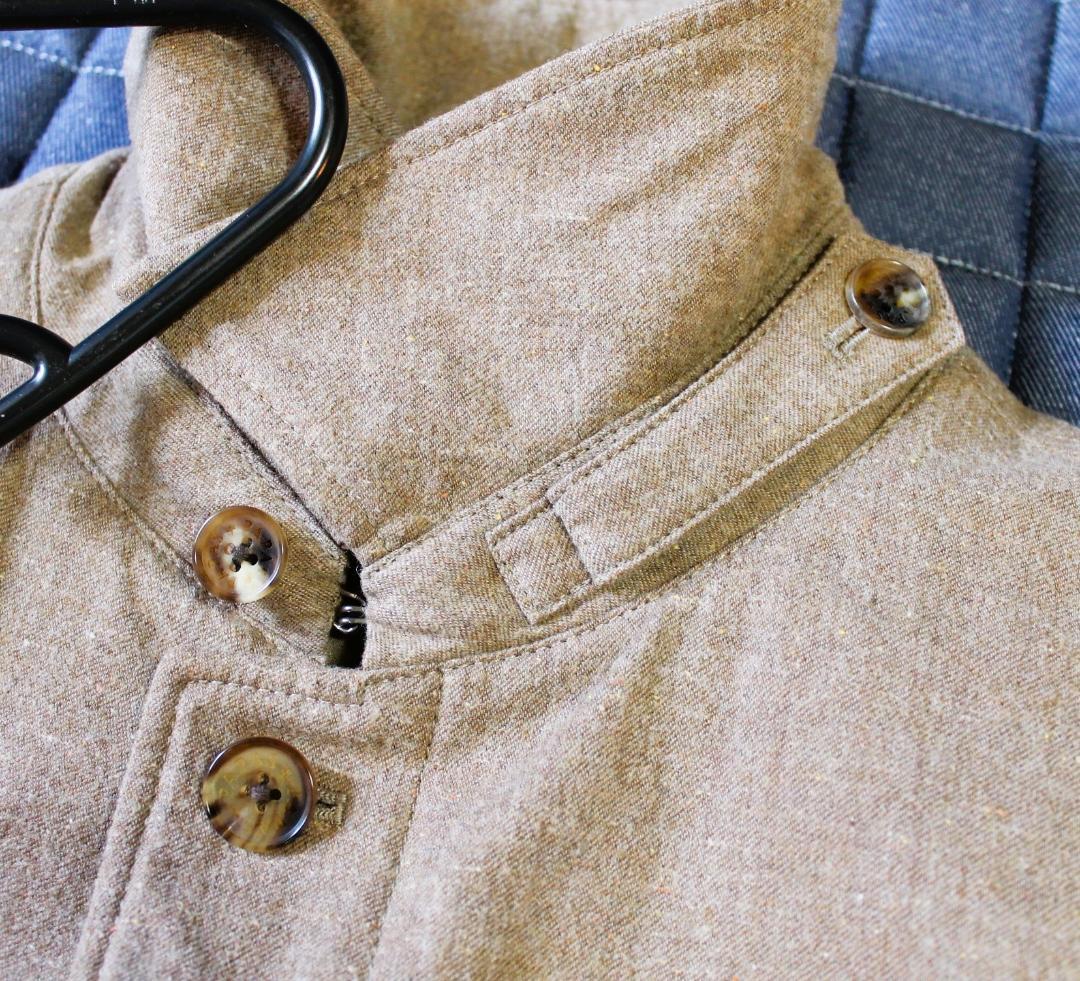 『極美品/14万円』PAPAS パパスプラス ステンカラーコート『ロロピアーナ