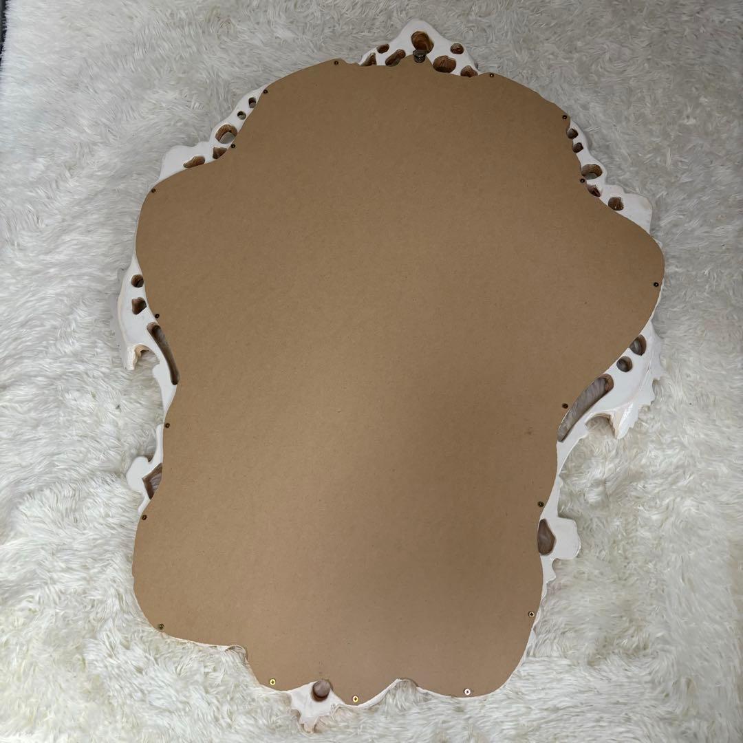 美品☆アンティーク☆鏡☆ロココ調☆壁掛けミラー☆姿見　ひび割れ加工