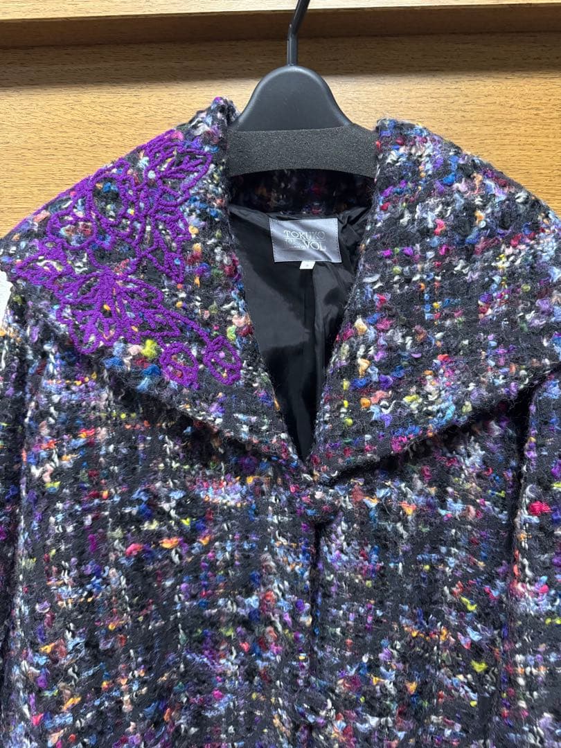 トクコプルミエヴォル 多色ツイードコート