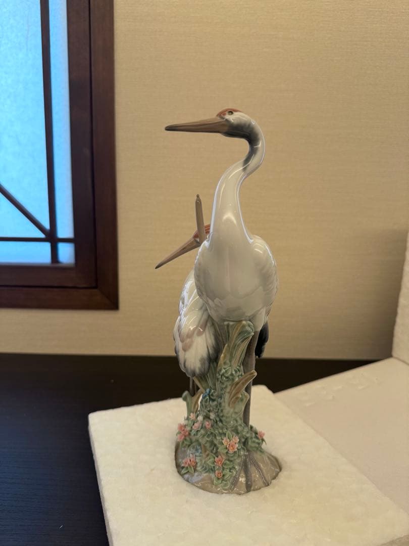 リヤドロ　鶴　置物