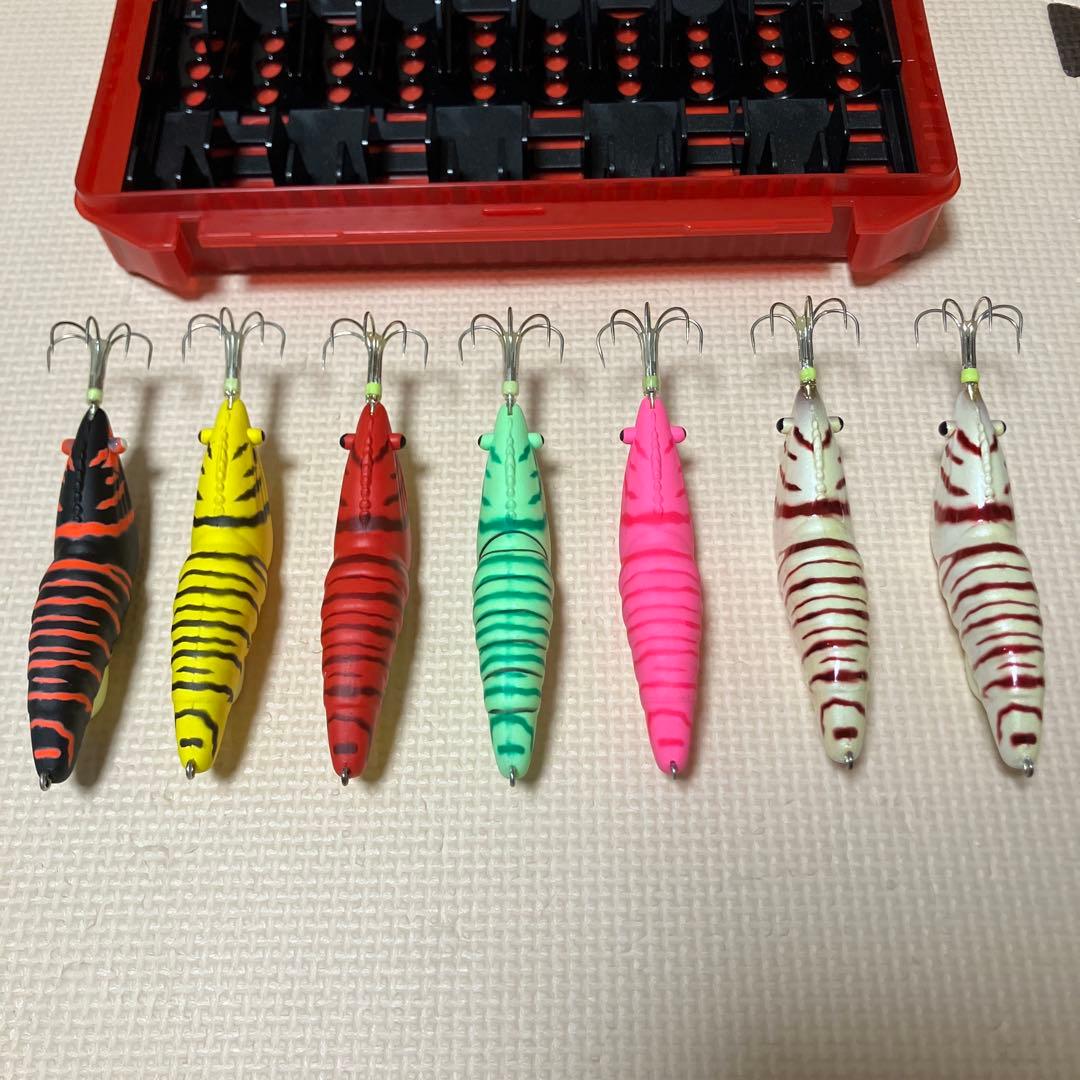 タコ釣りセット ぷりぷりタコエビ　ケース、スナップセット