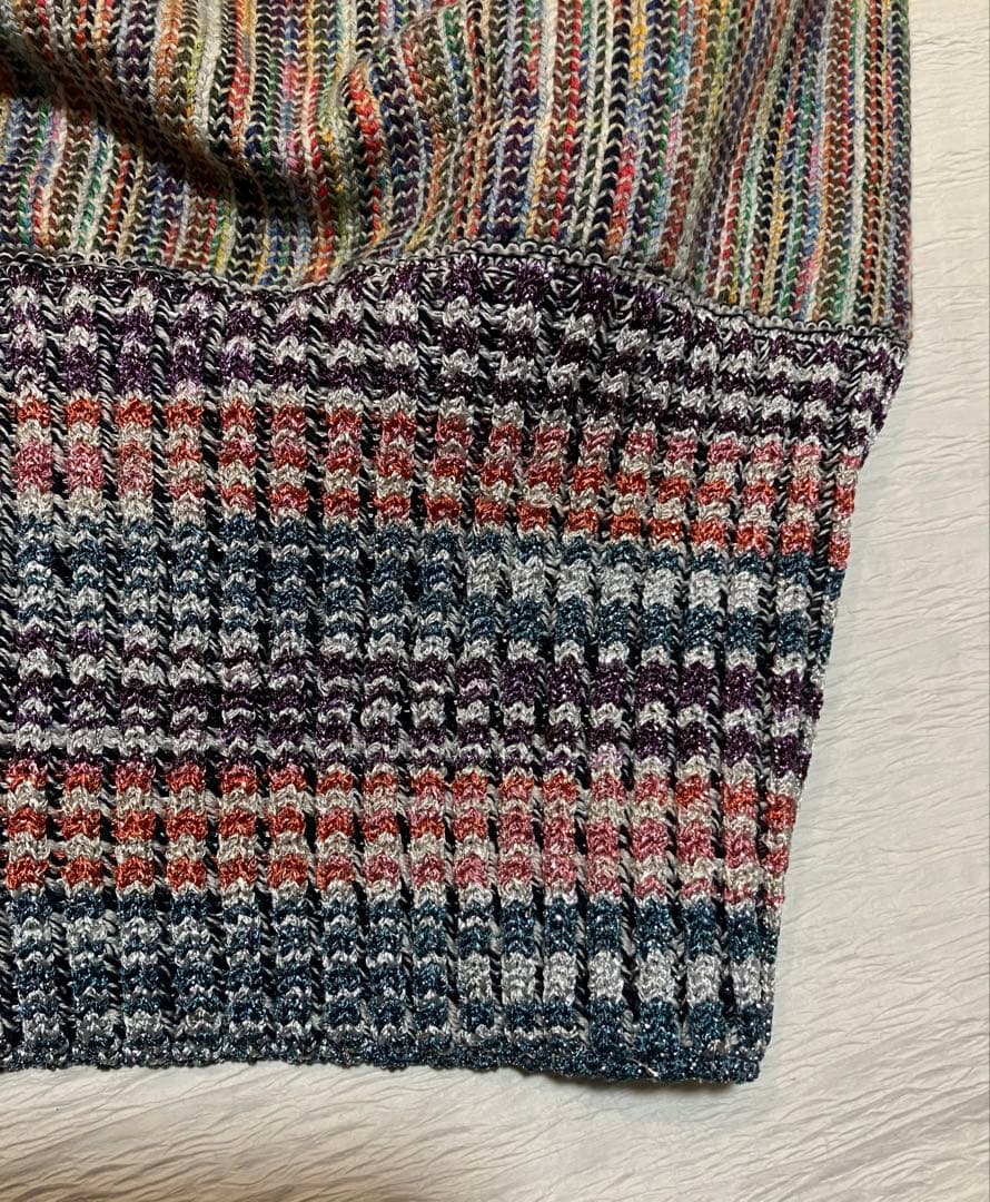 ストライプ柄 マルチカラー ジャケット