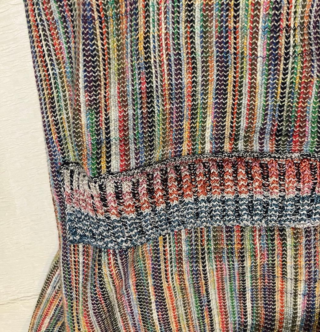 ストライプ柄 マルチカラー ジャケット