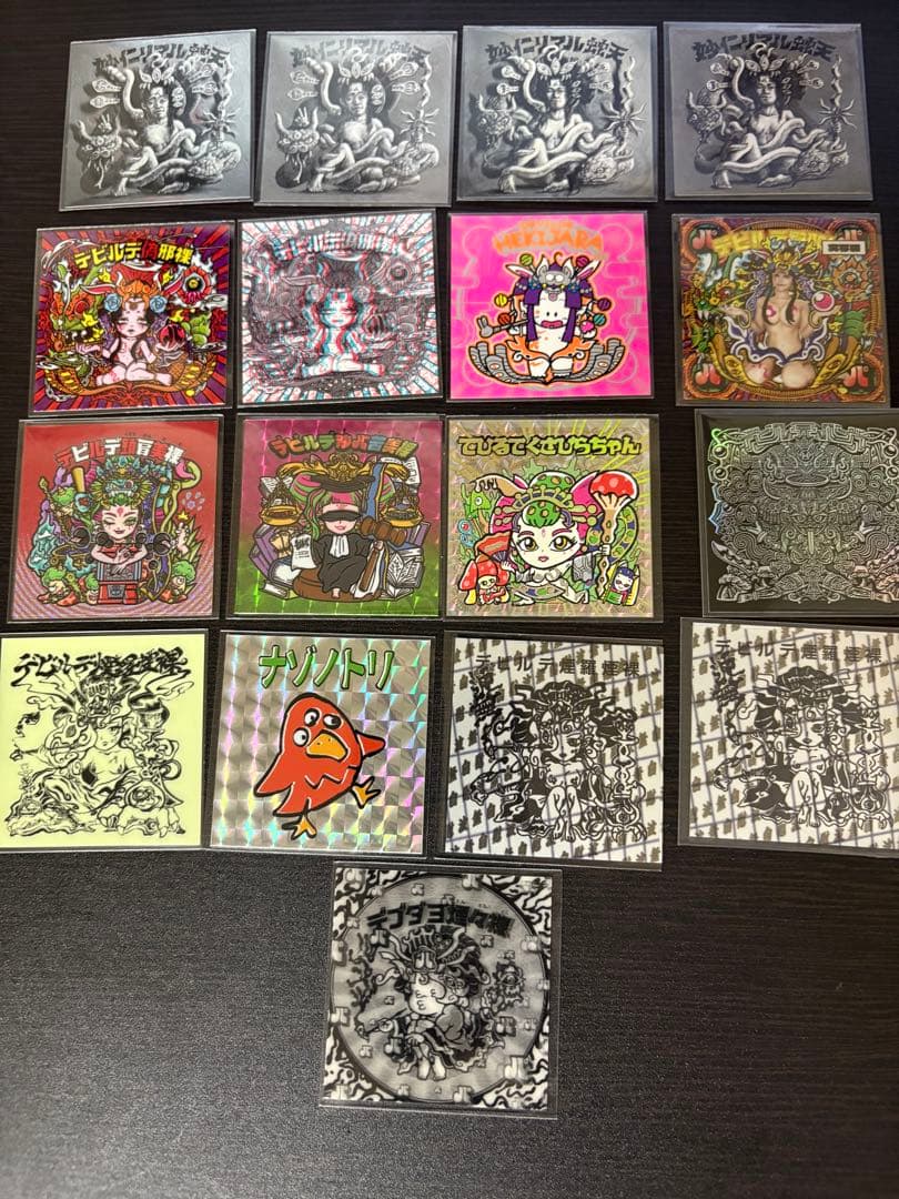 パンジー　まとめ売り　でびるでびるで　シール　agawa 自作シール パンジー