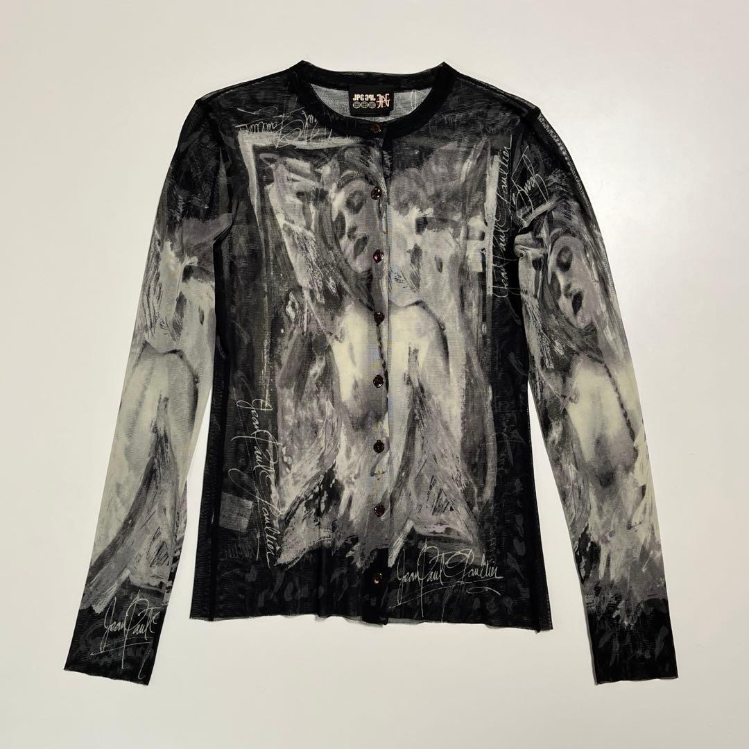 Jean Paul Gaultier パワーネット セカンドスキン カーディガン