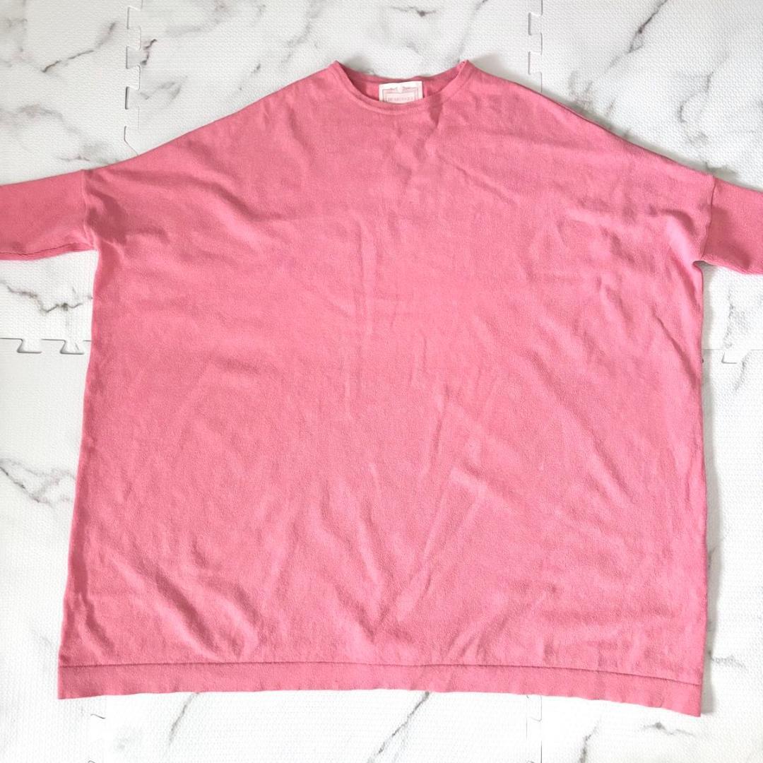 BEARDSLEY ギマBIGニット　ピンク　ビアズリー　洗える　長袖　ゆったり