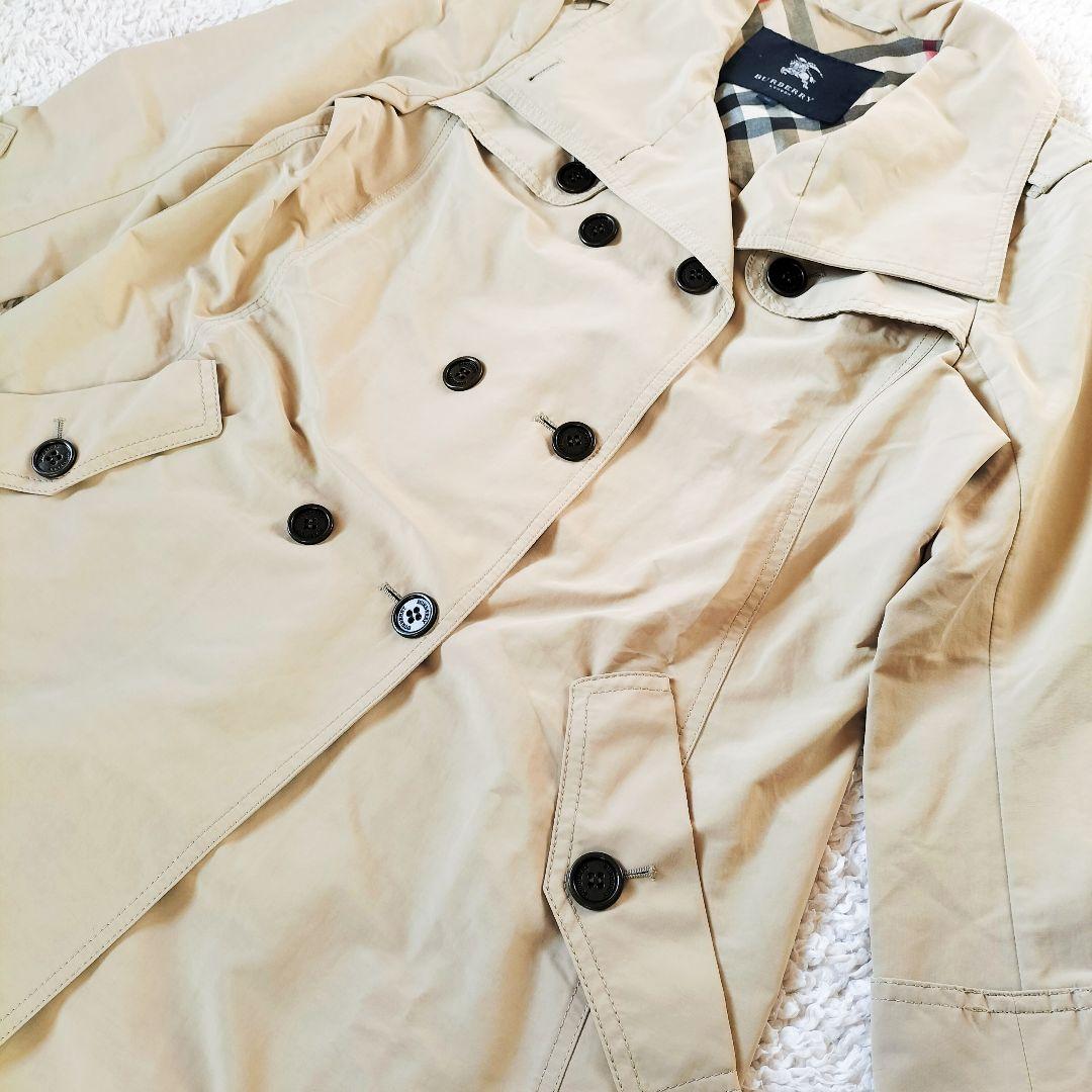 バーバリーロンドン トレンチコート ベージュ ノバチェック 42サイズ