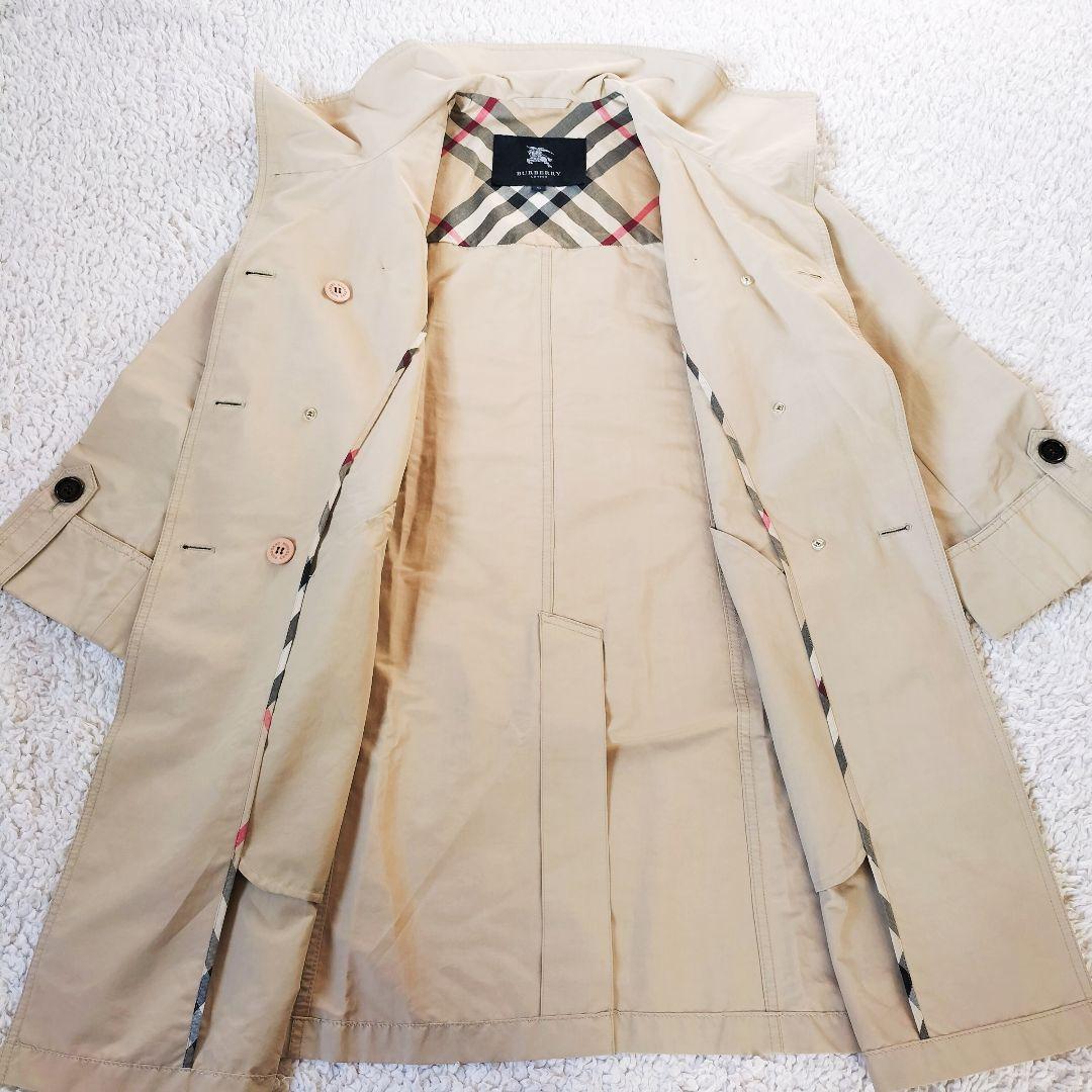 バーバリーロンドン トレンチコート ベージュ ノバチェック 42サイズ