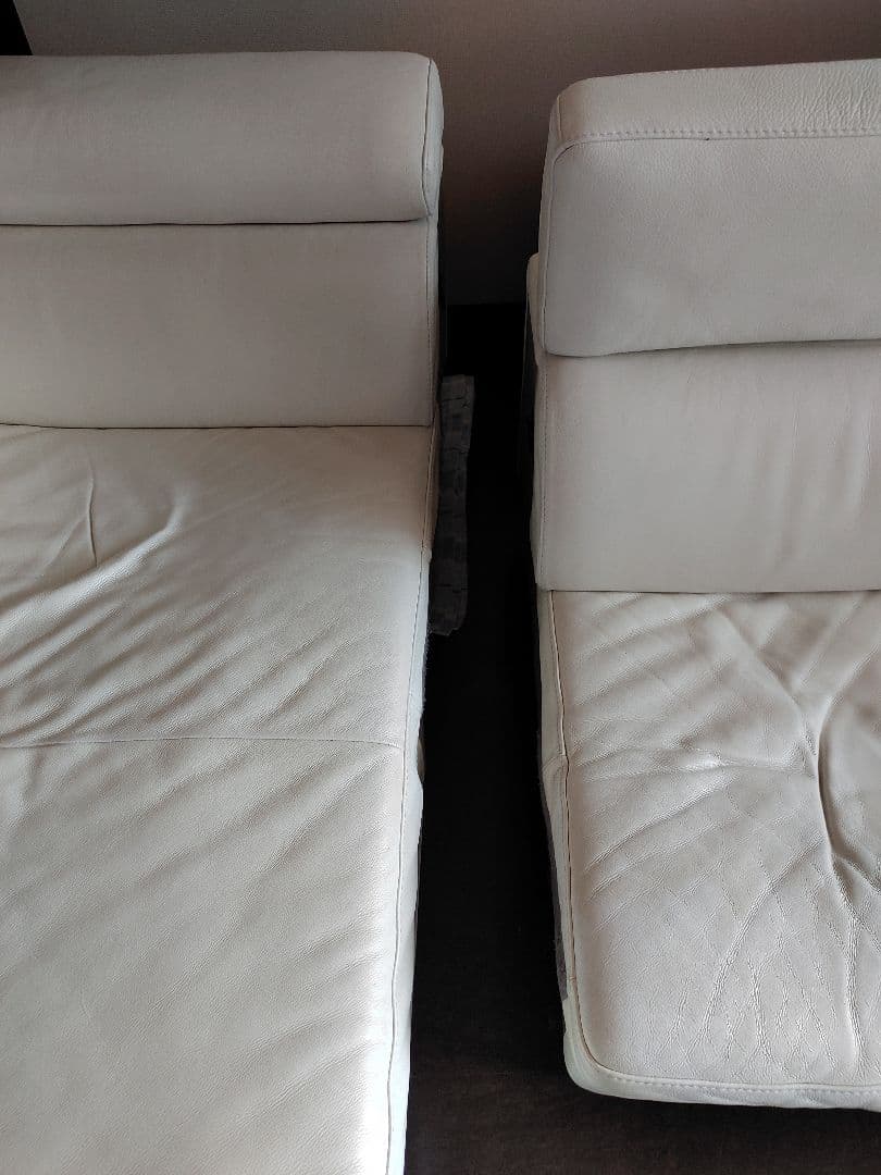 沢*庵様 【江東区引取り限定！】イタリア製sofitalia ホワイトレザー L