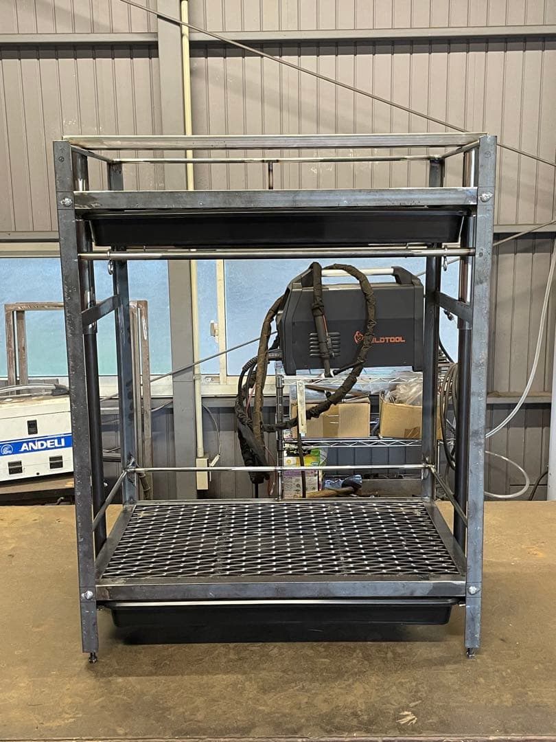 1台限定　早い者勝ち　塗装前完成品　アイアン植物棚　黒塗装後発送