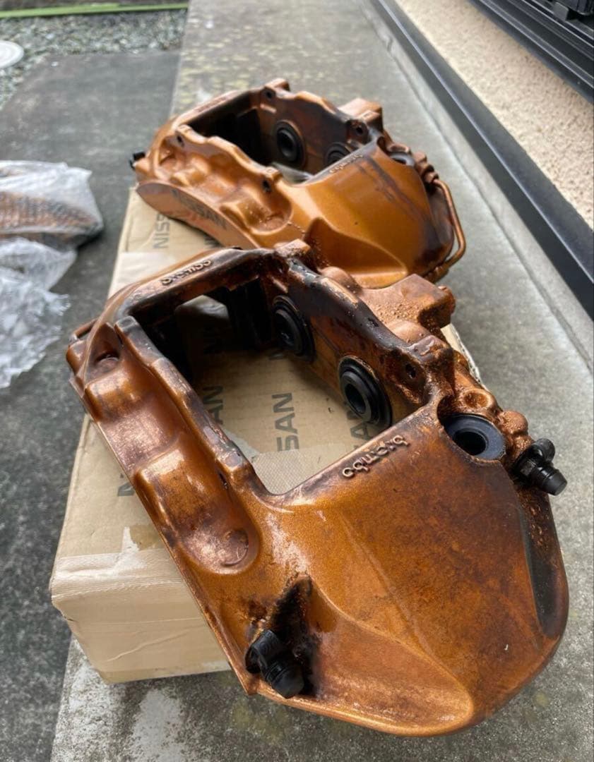 日産 純正 Ｒ３５ ＧＴ－Ｒ キャリパー前後 GTR nismo ブレンボ