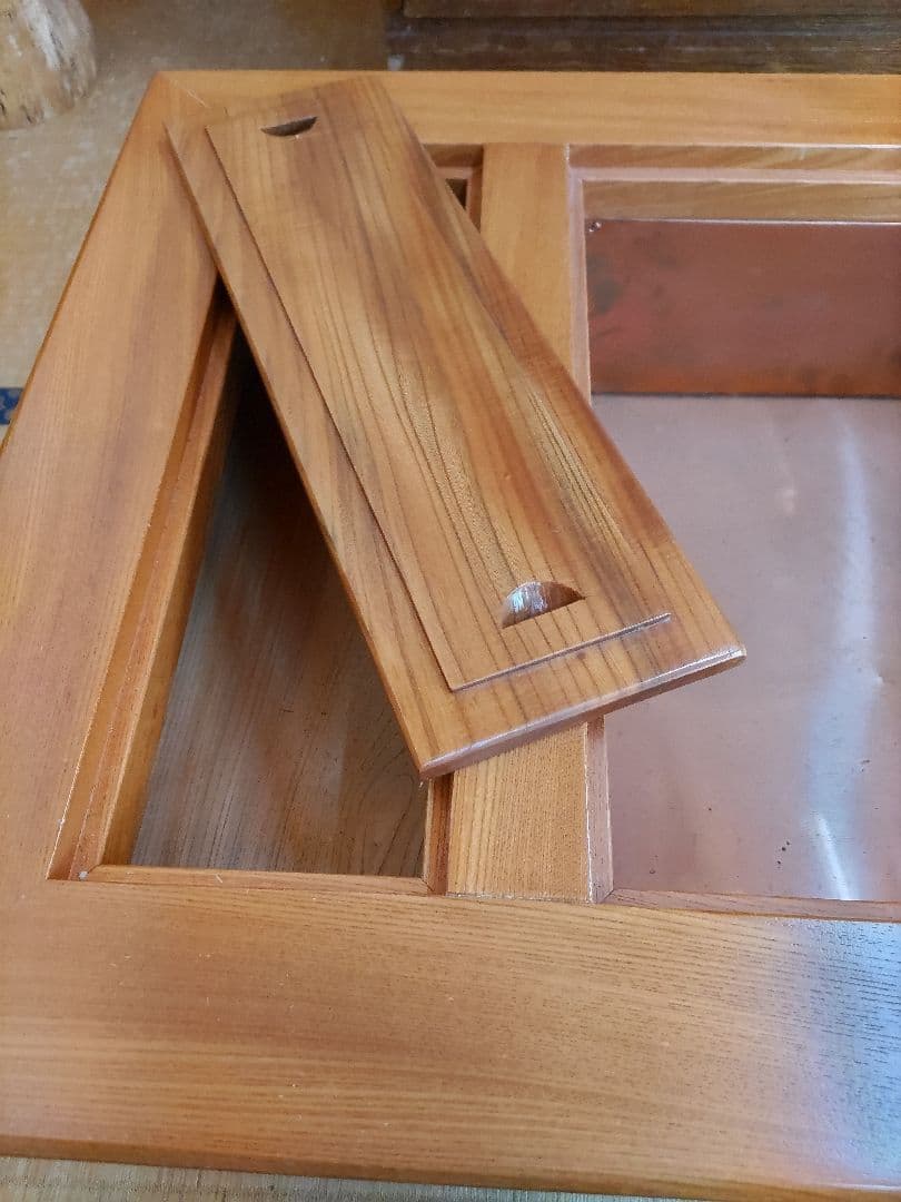 けやき火鉢　 収納引き出し付き