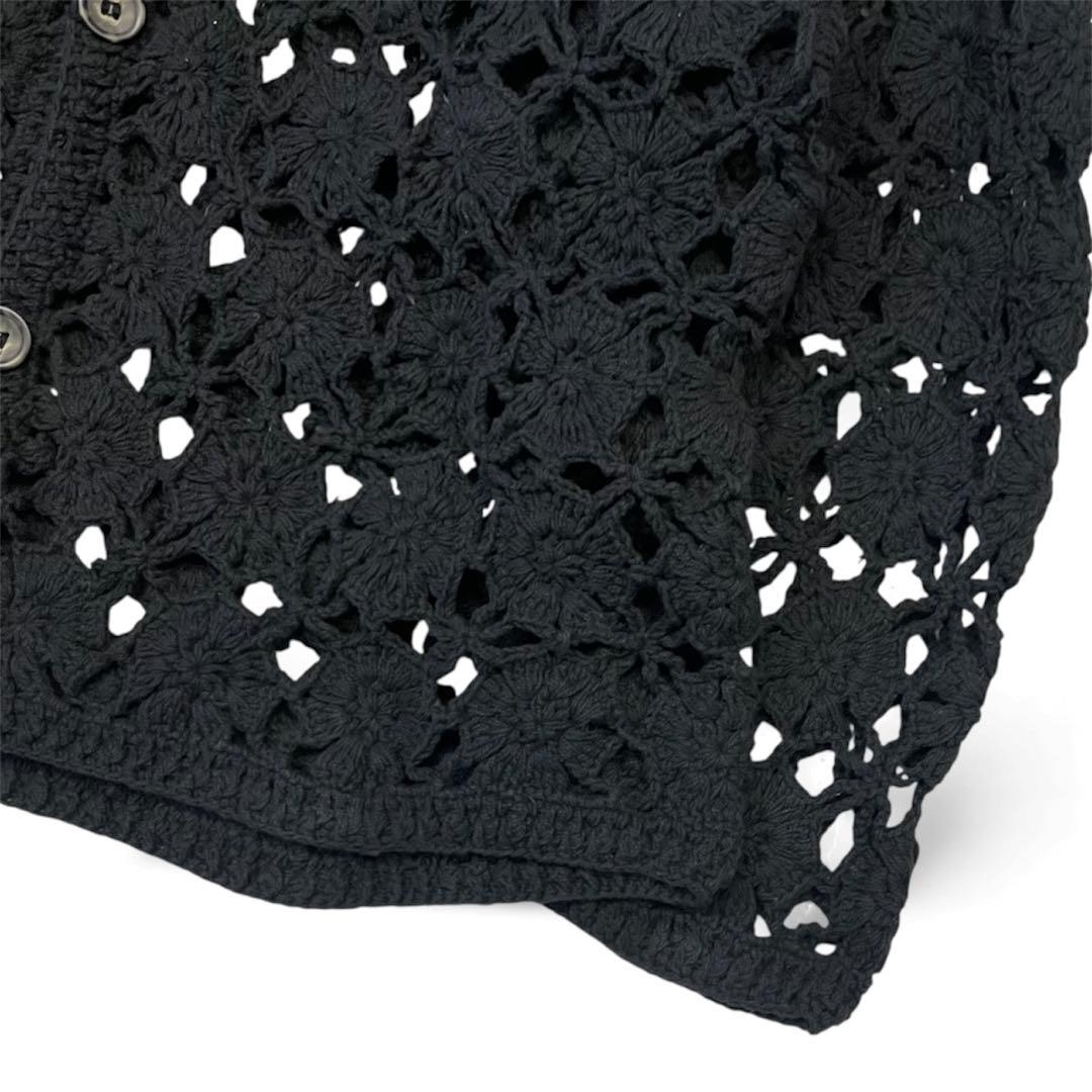 トップス \"NICHE\" crochet cardigan