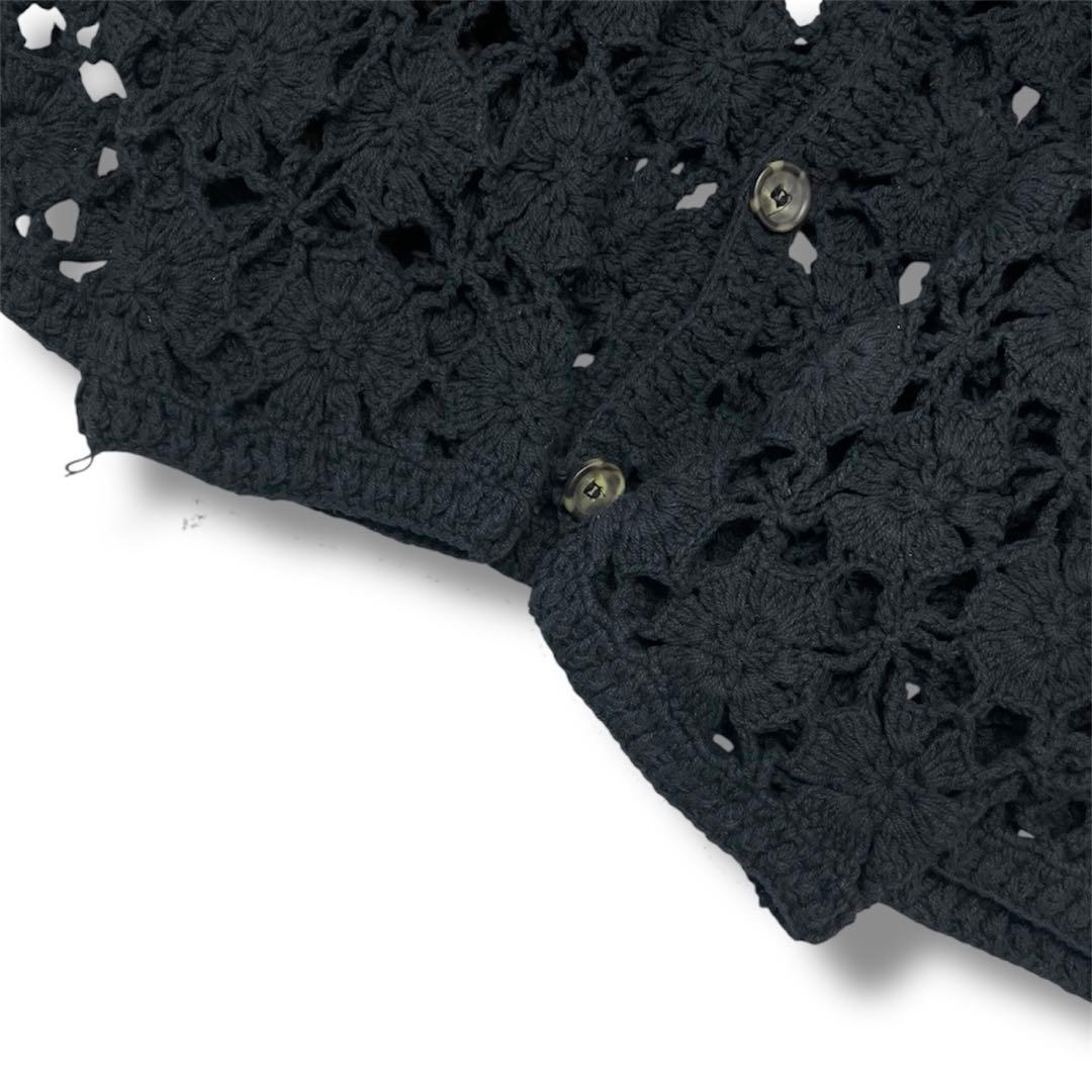 トップス \"NICHE\" crochet cardigan