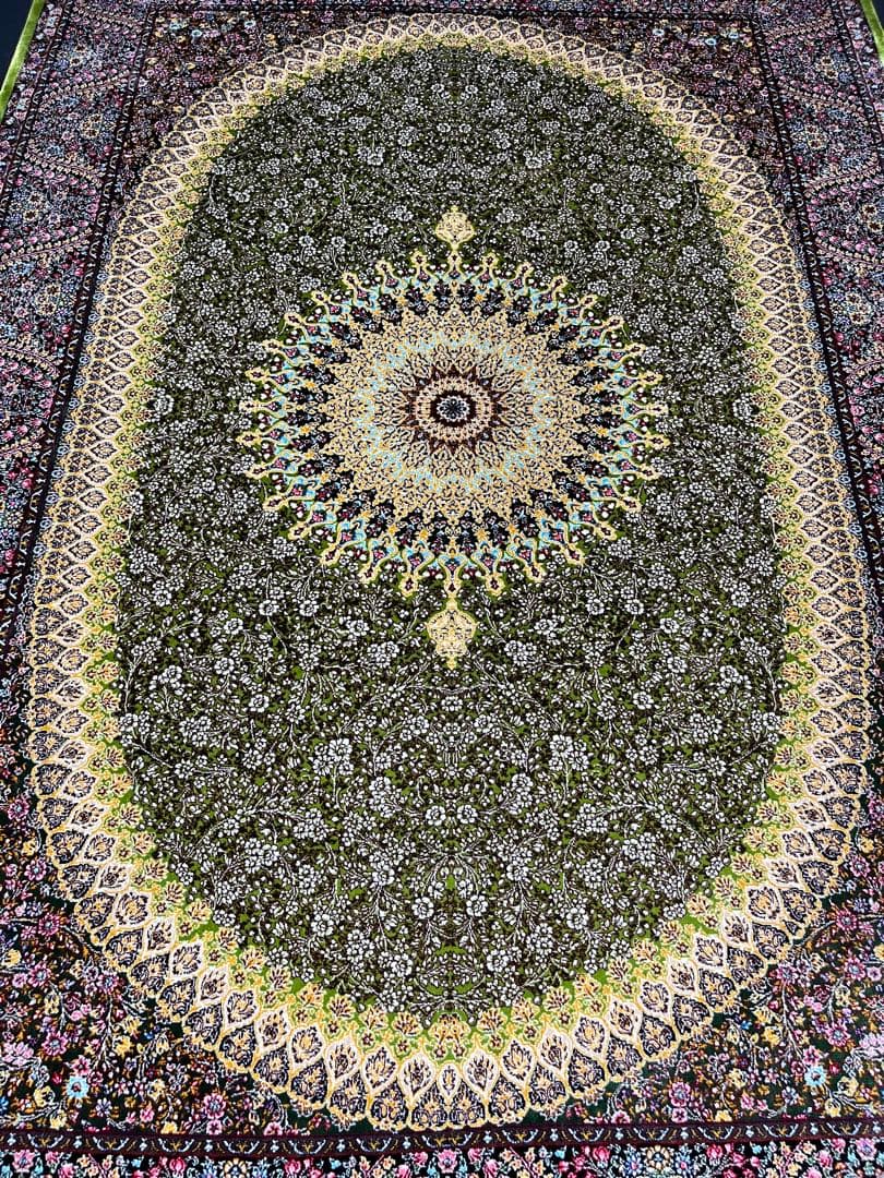 最高級 ペルシャ絨毯シルク イラン クム産 約225万ノット101×150cm