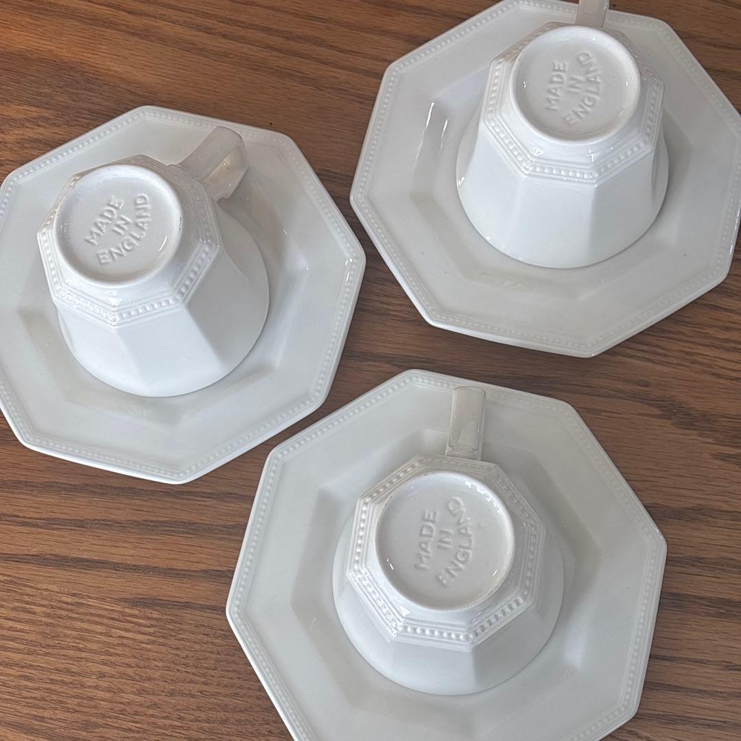 美品　ジョンソンブラザーズ　オクトゴナル　カップ　ディッシュ　3セット