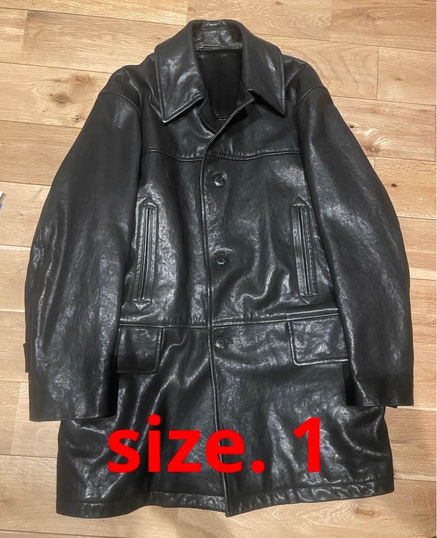 最安値　22AW COMOLI コモリ ラムレザー コート カーコート 1