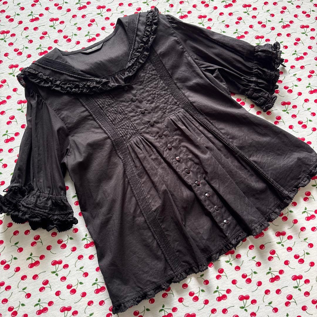 ピンクハウス 2021 セーラーカラー半袖ブラウス(未使用品)