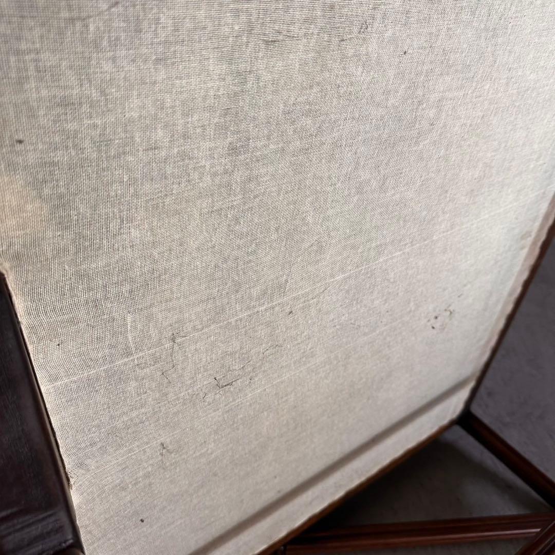 2人掛けソファ エスニック柄 ラタン調フレーム F071