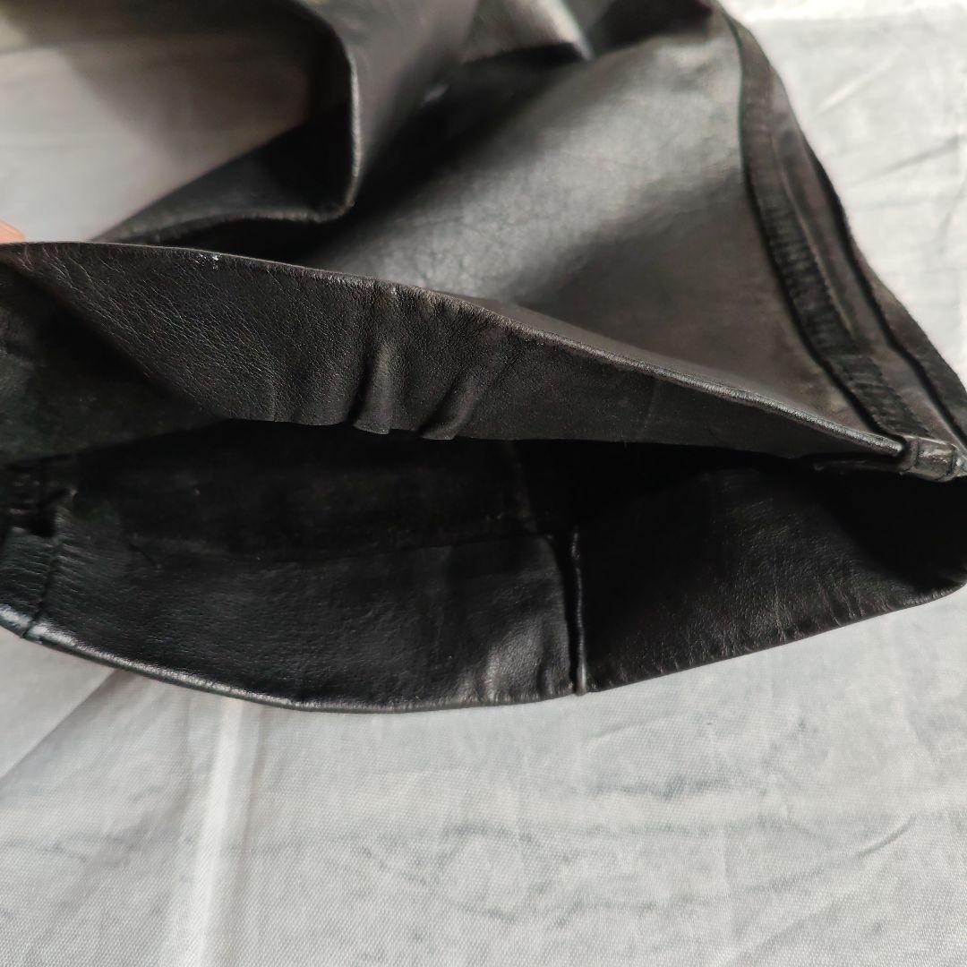 adidas レザーパンツ ヴィンテージ 90s RUN DMC オールブラック