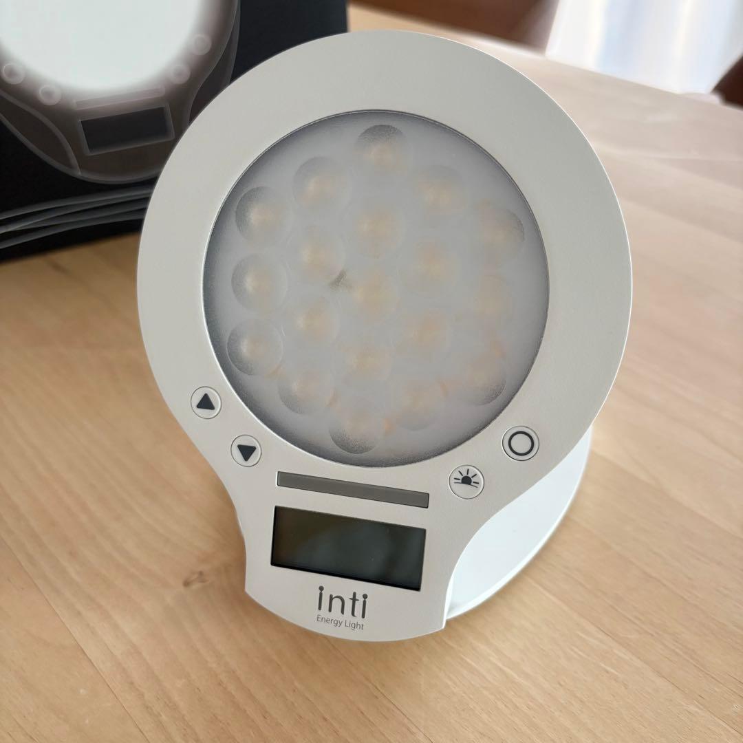 【美品】inti4s 光で起きる目覚まし時計 inti Energy Light