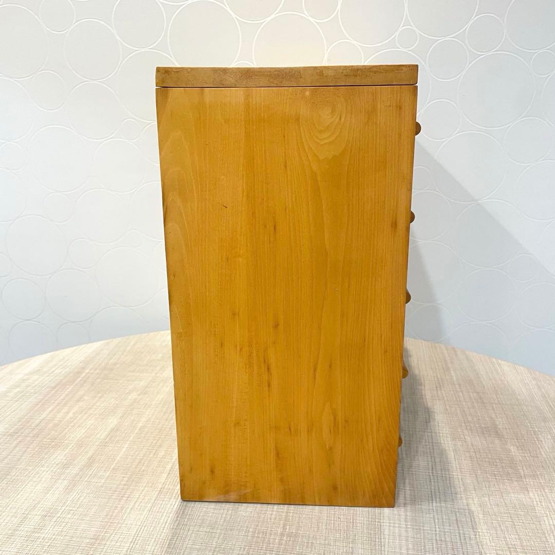 天然木 多段小引き出し 薬入れ 小物収納 薬棚　薬箪笥 北欧・カントリー