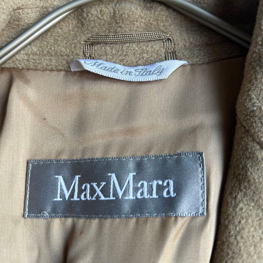 マックスマーラ 銀タグ チェスターコート ロング シングル ベージュ L