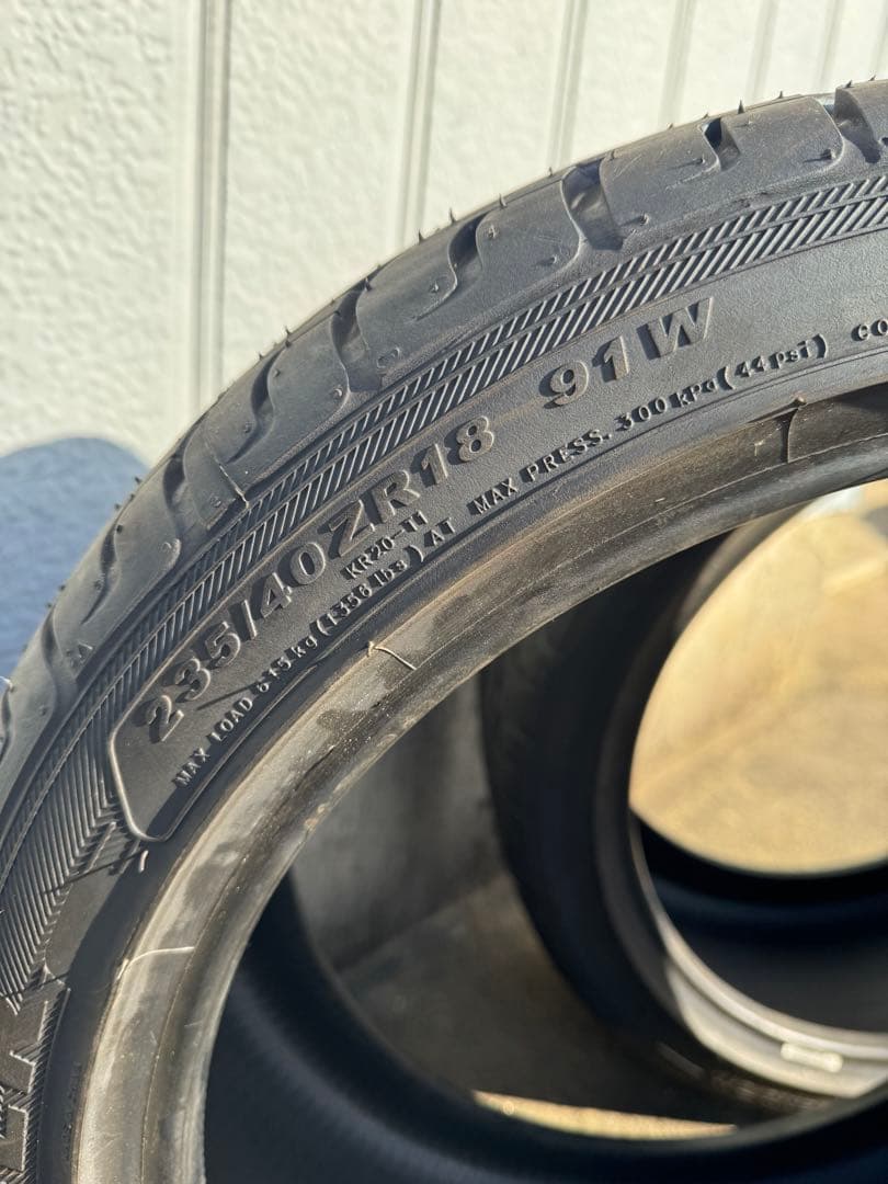 2本 KENDA KR20 235/40R18 2024年製 バリ溝
