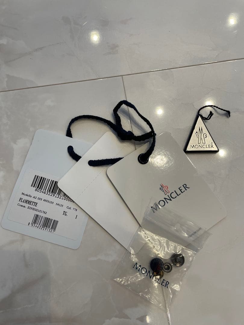 モンクレール FLAMMETTE フラメッテ ネイビー 1 紙タグ付き