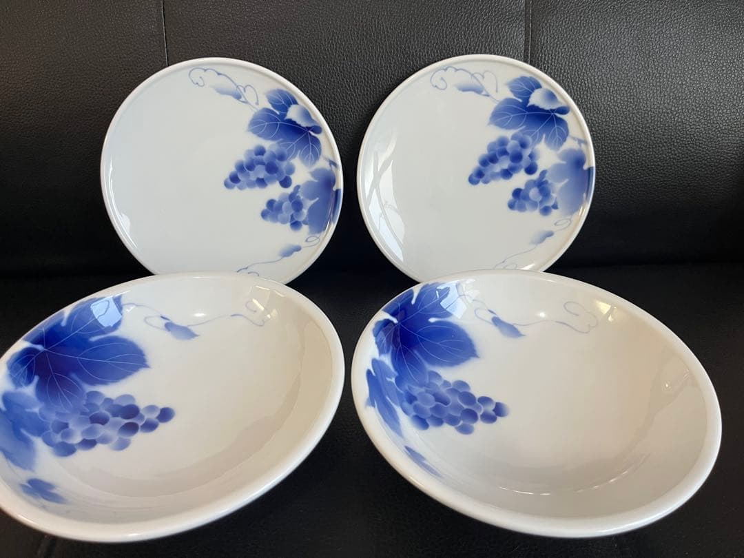 深川製磁 ブルーワイナリー プレミアムセット 皿4枚 新品