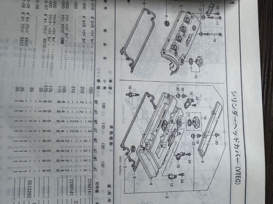 ホンダシビックEG系パーツリスト12版！