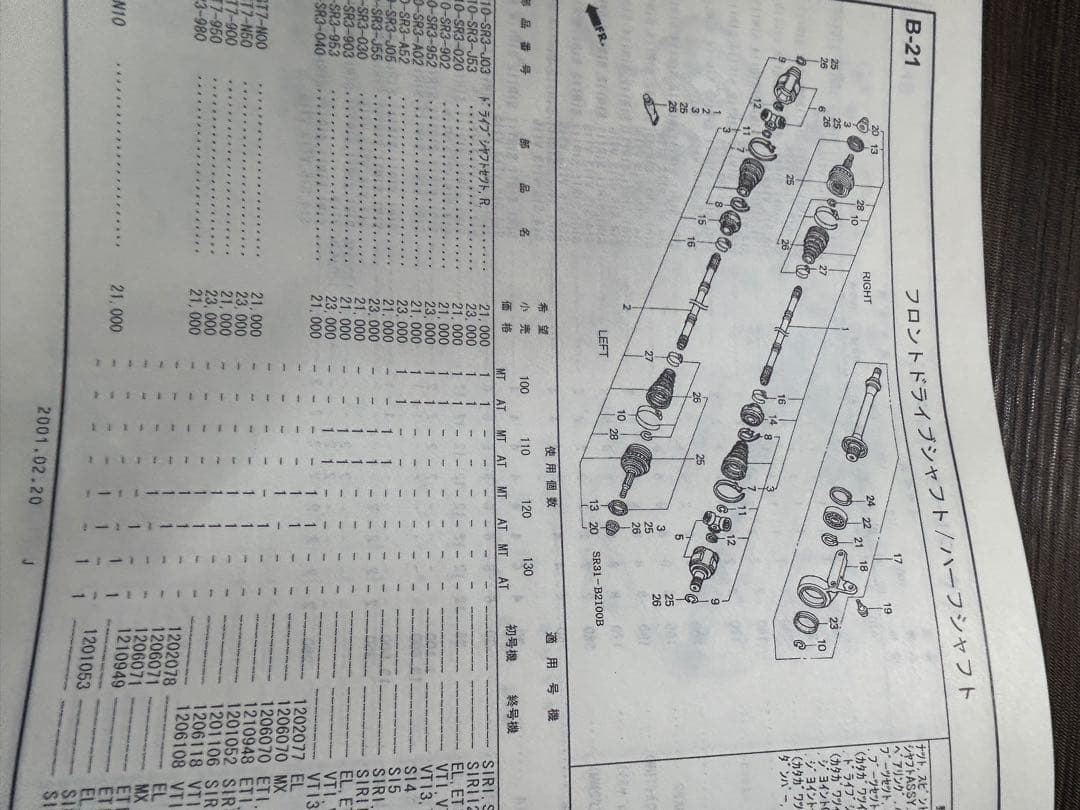 ホンダシビックEG系パーツリスト12版！