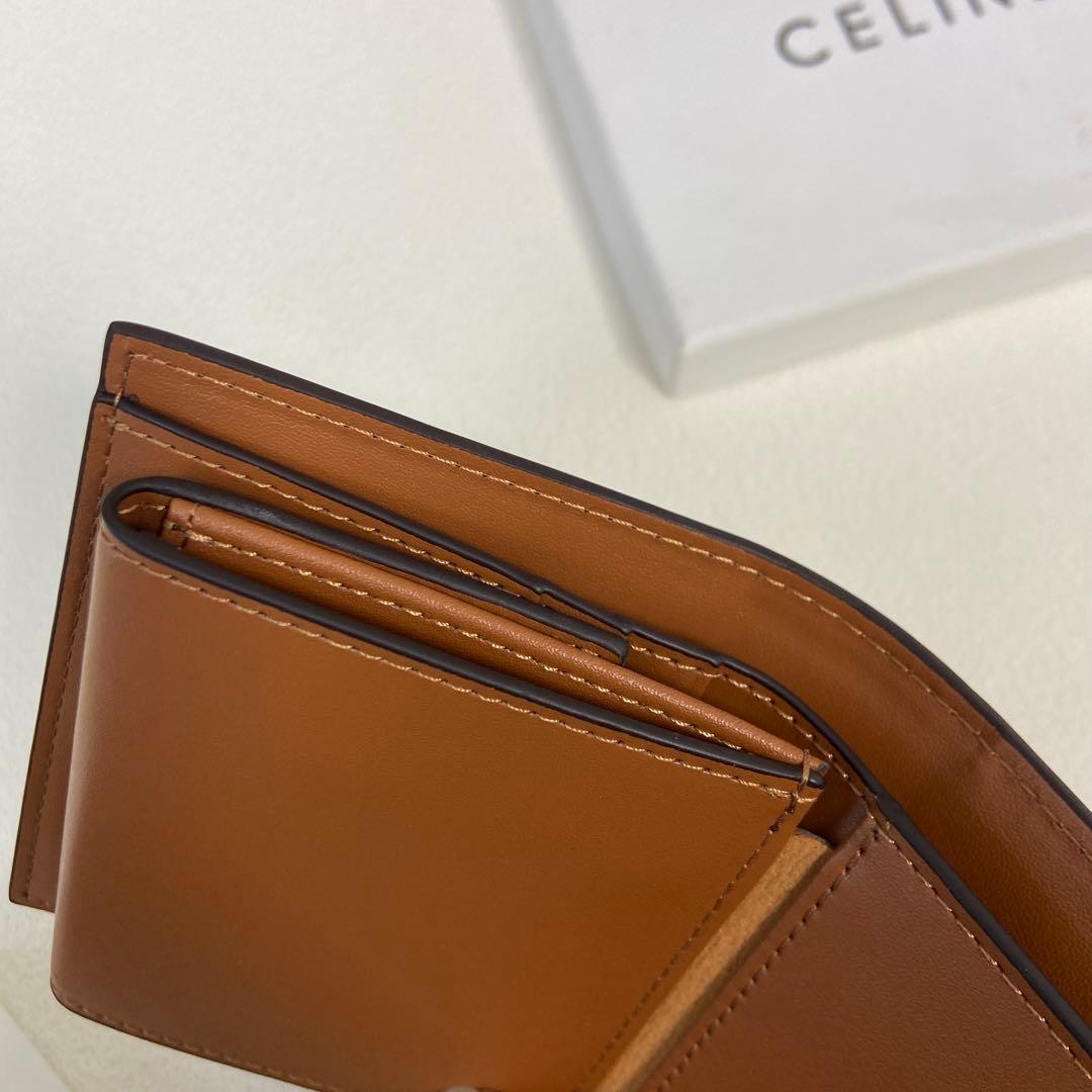 Fa CELINE ブラウン 三つ折り財布