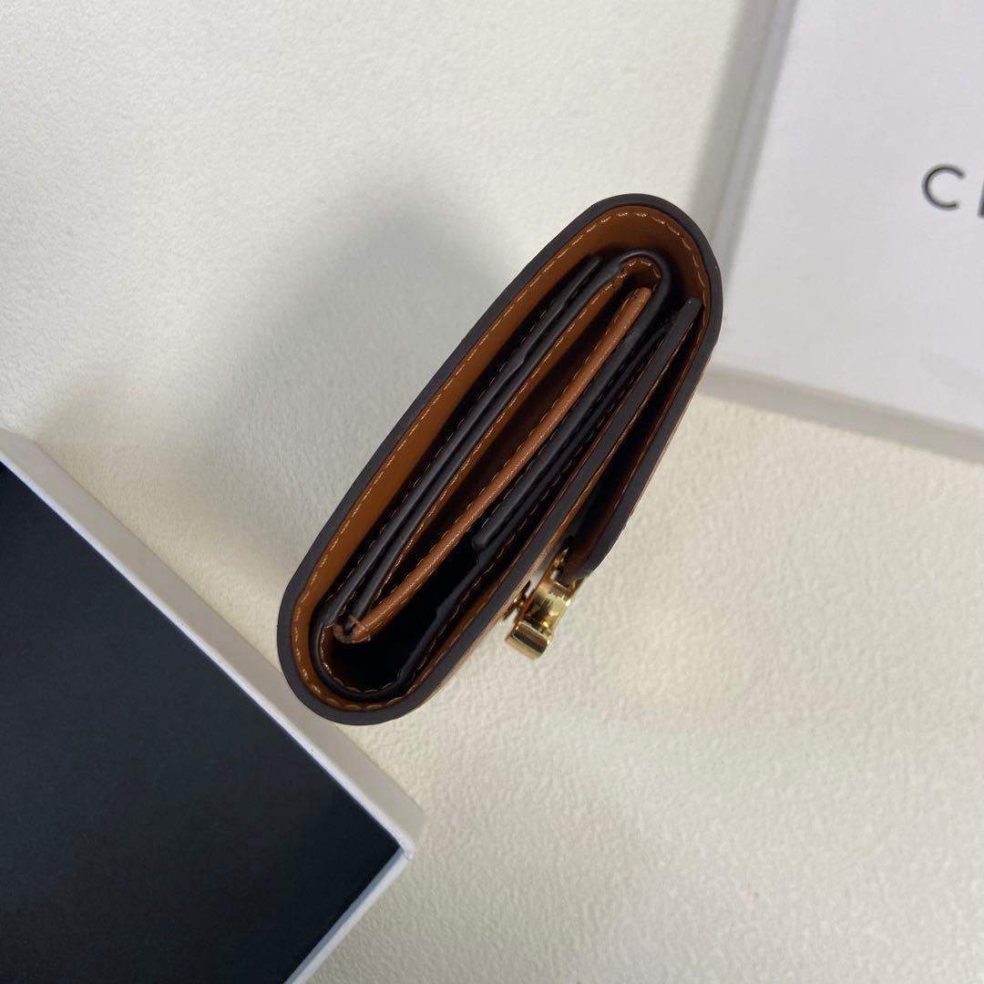 Fa CELINE ブラウン 三つ折り財布