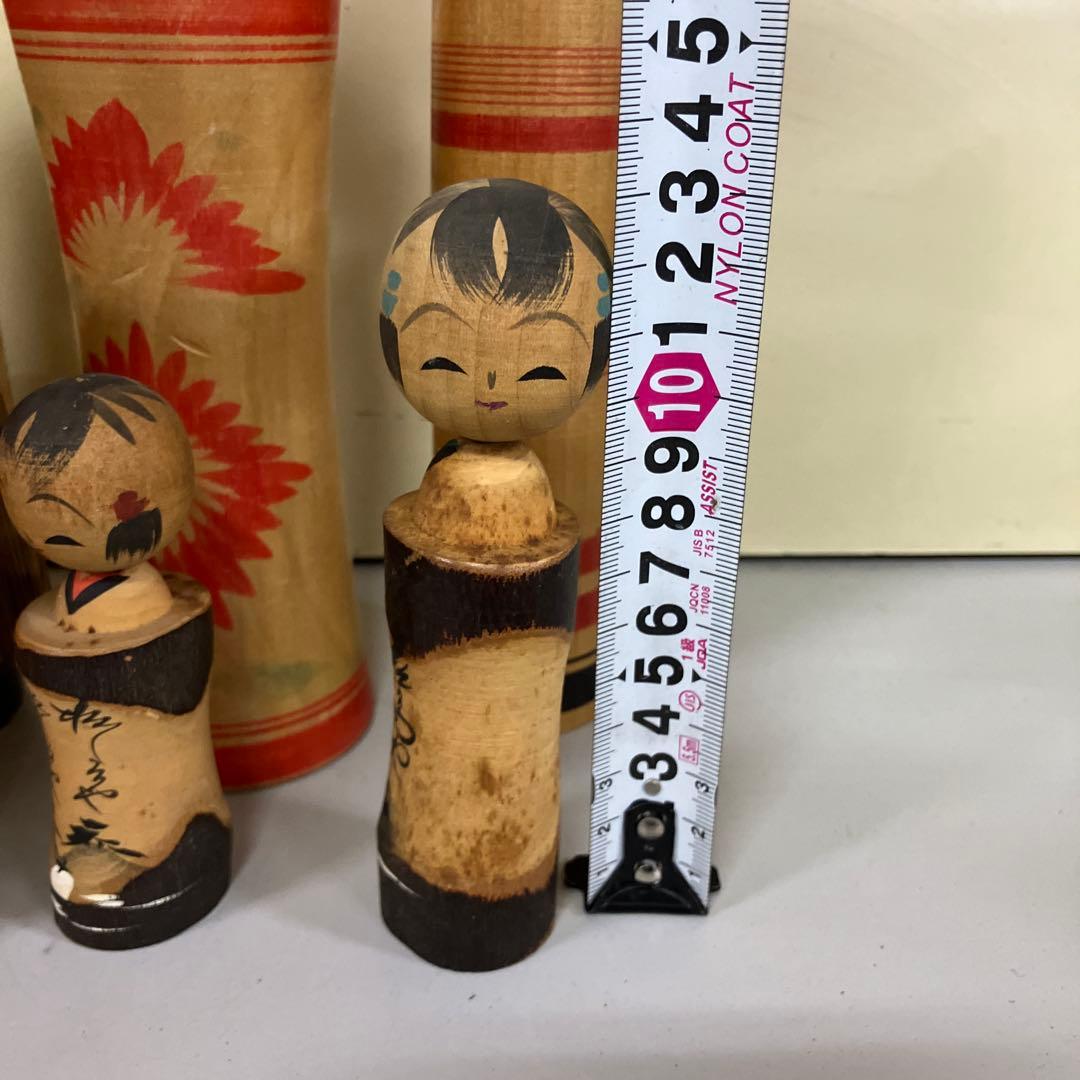 D-3 伝統こけし 創作こけし 民芸品 昭和レトロ 木製 こけし 小芥子