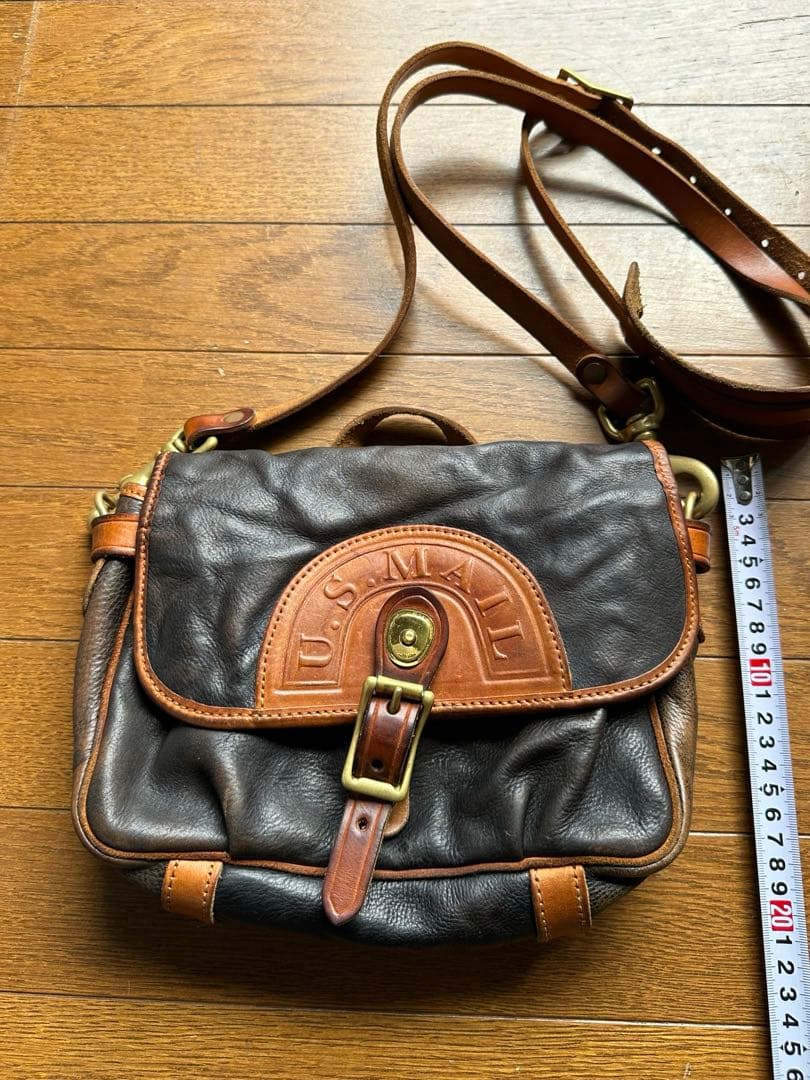 U.S.MAIL ポストマンバッグ ショルダーバッグ 本革 レザー