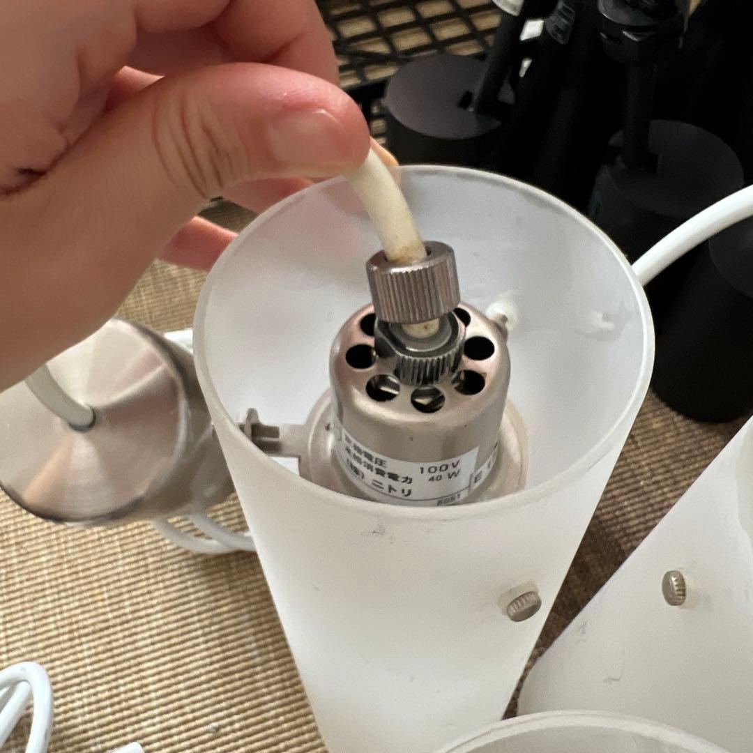 縦長　ペンダントライト　3本セット