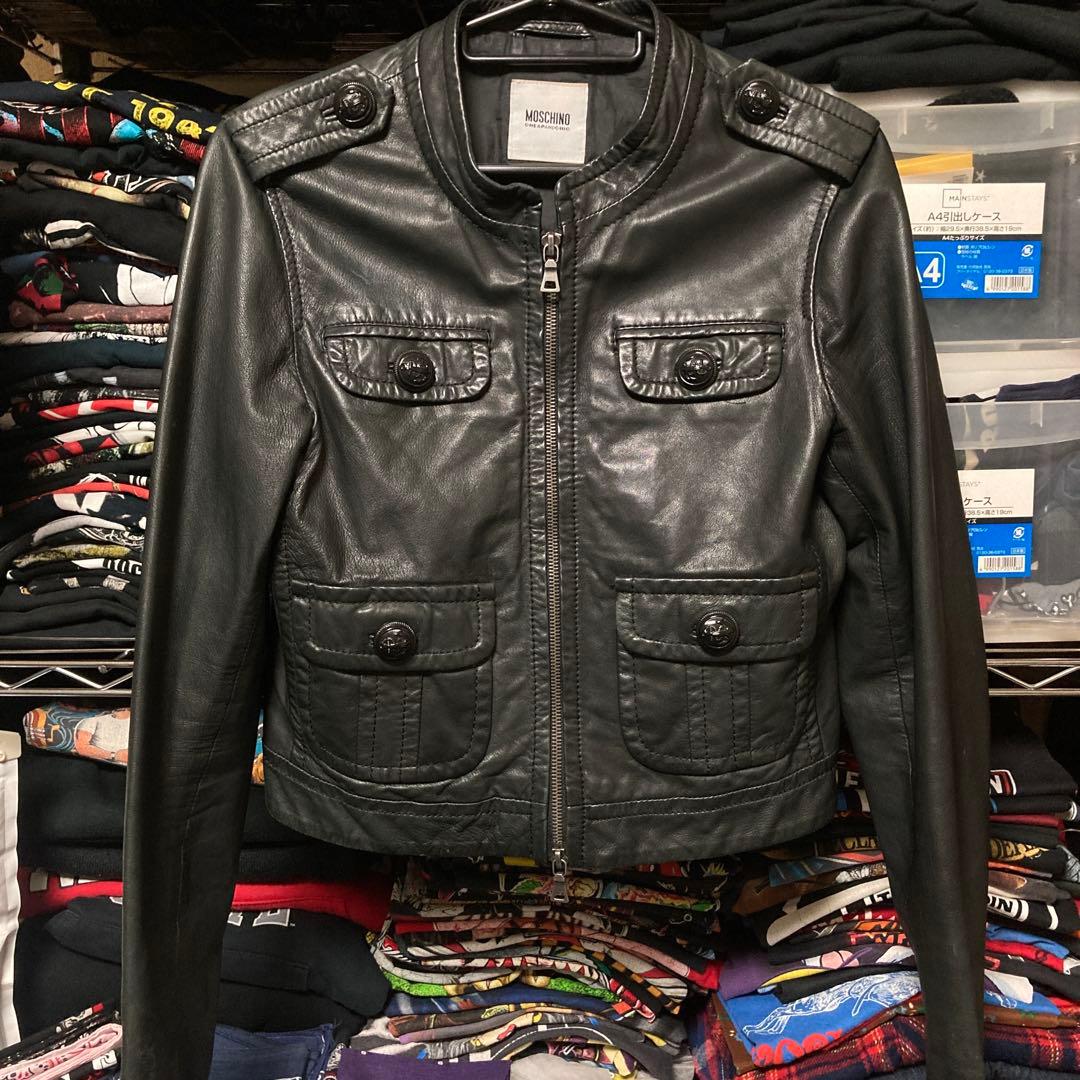 MOSCHINO CHEAPANDCHIC ラムレザージャケット サイズ40