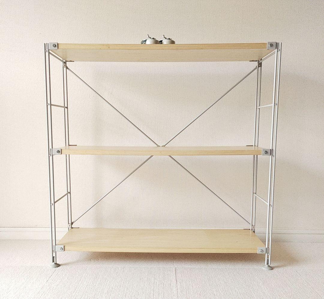 【最終値下げ】 無印良品 スチールユニットシェルフ ♪キャスター付き♪