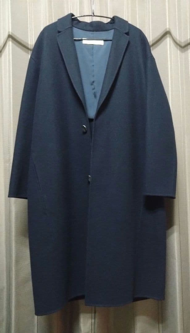 GALERIE VIE ウールカシミヤ ライトメルトン チェスターコート 36