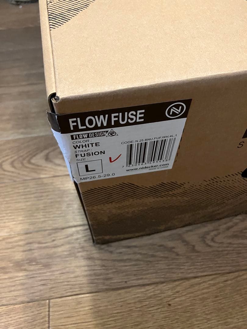 NIDECKER FLOW FUSE ビンディング ホワイト Lサイズ