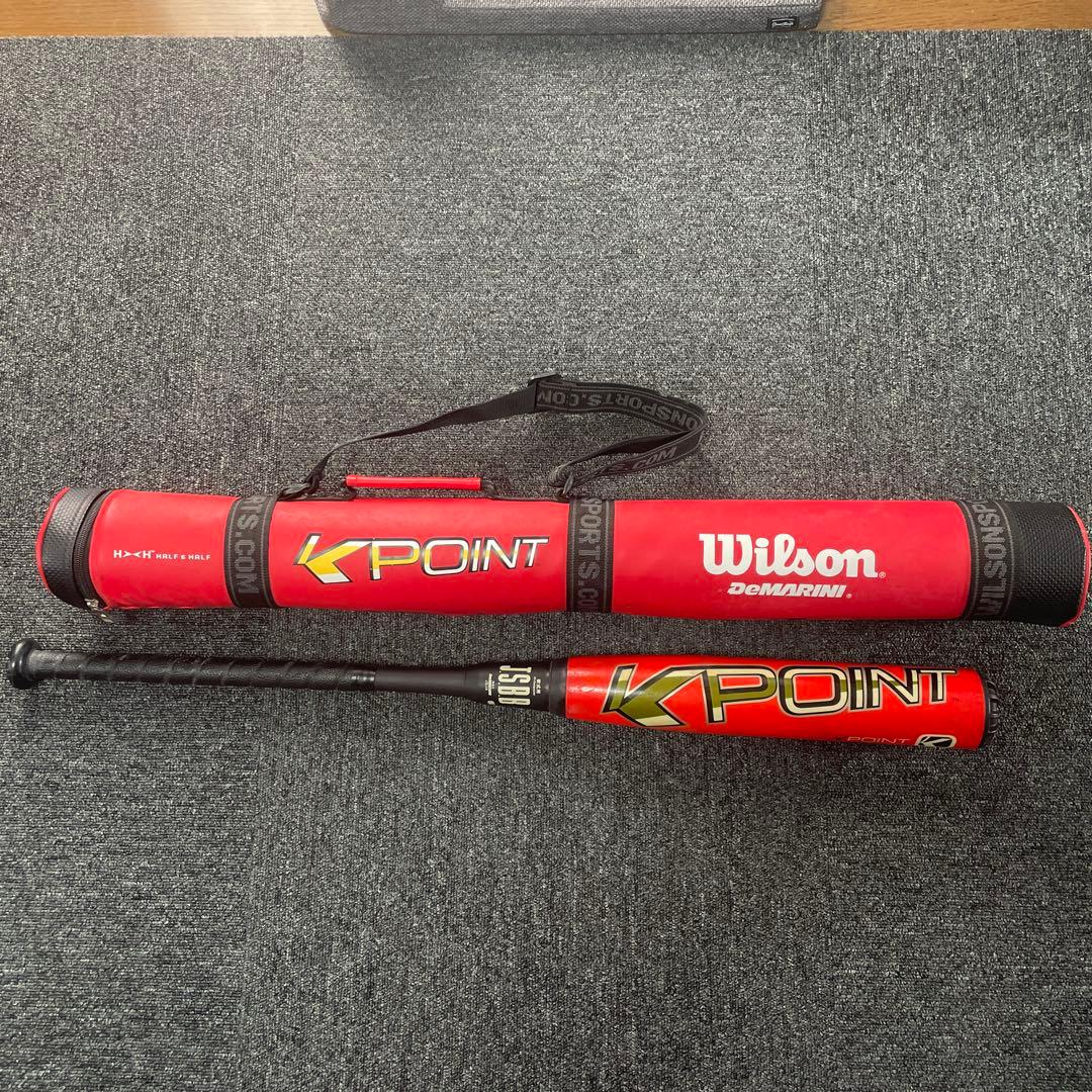 Wilson K POINT 軟式バット ケース付き