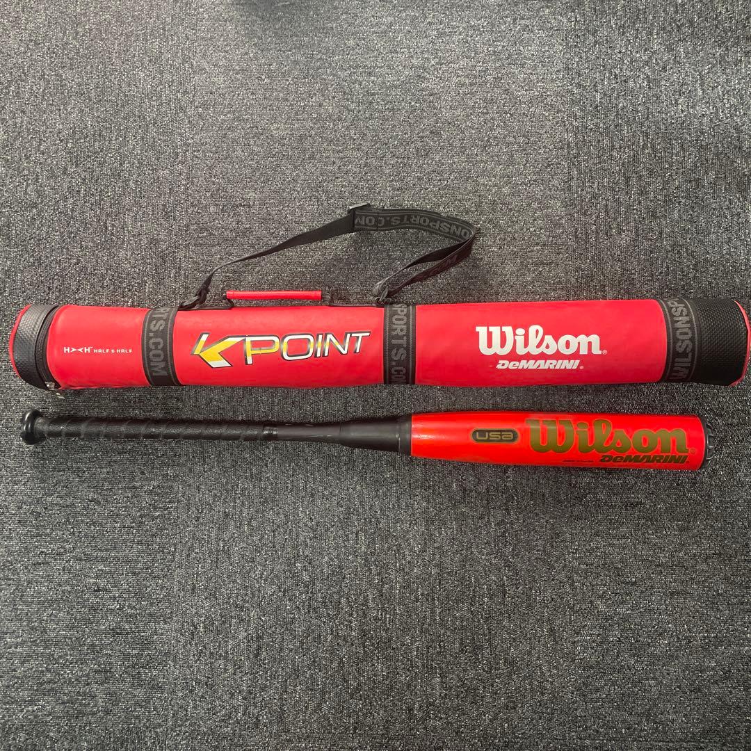 Wilson K POINT 軟式バット ケース付き