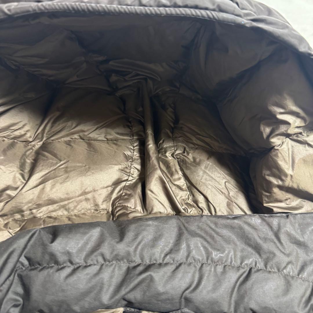 人気モンベル800FPトラベルダウンロングコートレディースXLブラウンロング丈