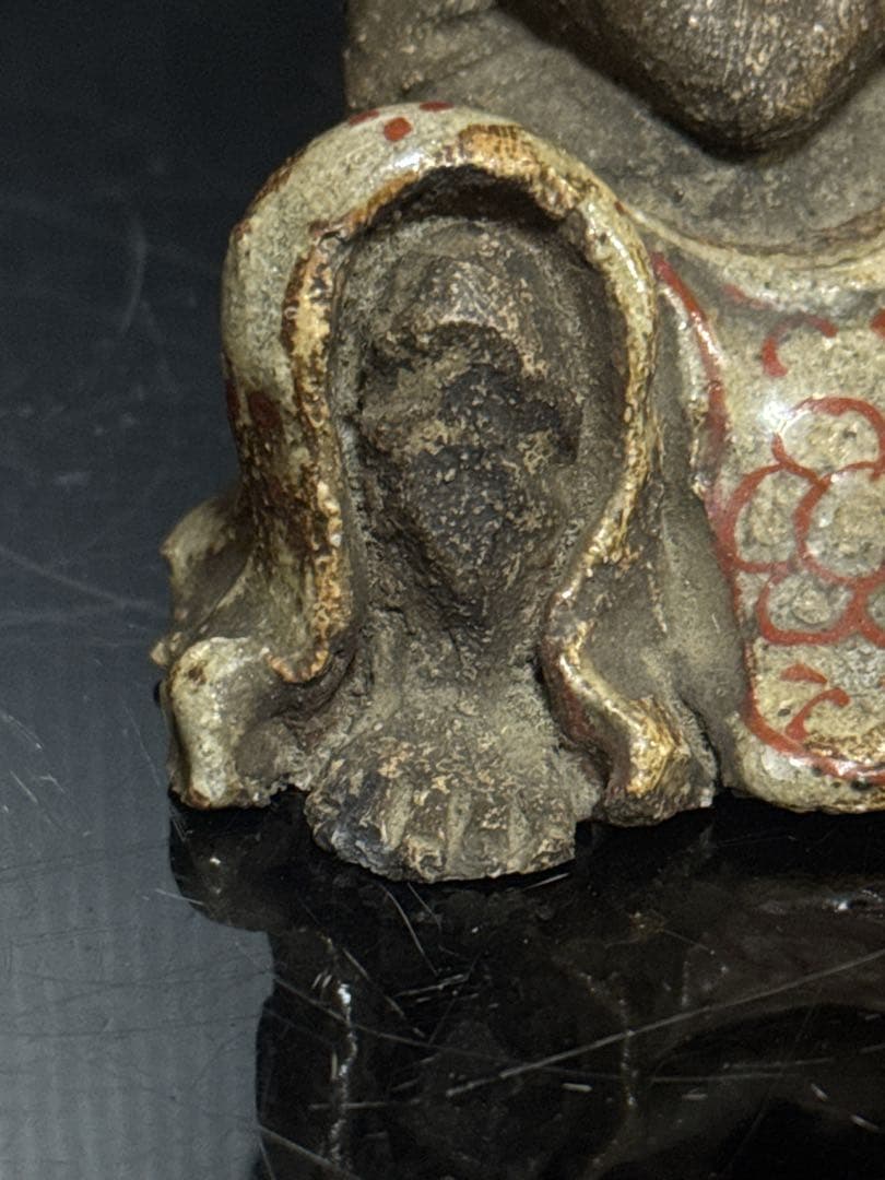 平安 名人 村田永翁 造 彩色羅漢図 香立 置物