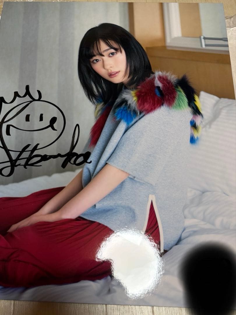 直筆サイン入り 福原遥 パネル シリアルナンバー入り 新品未使用 BLT