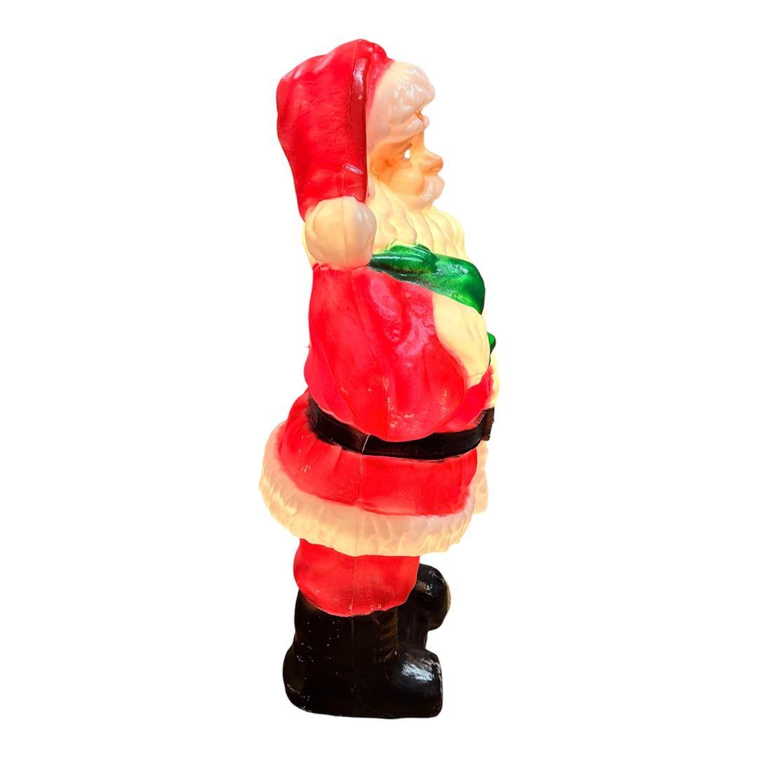 光るサンタクロース 電灯 75cm クリスマス電飾　ヴィンテージ置物