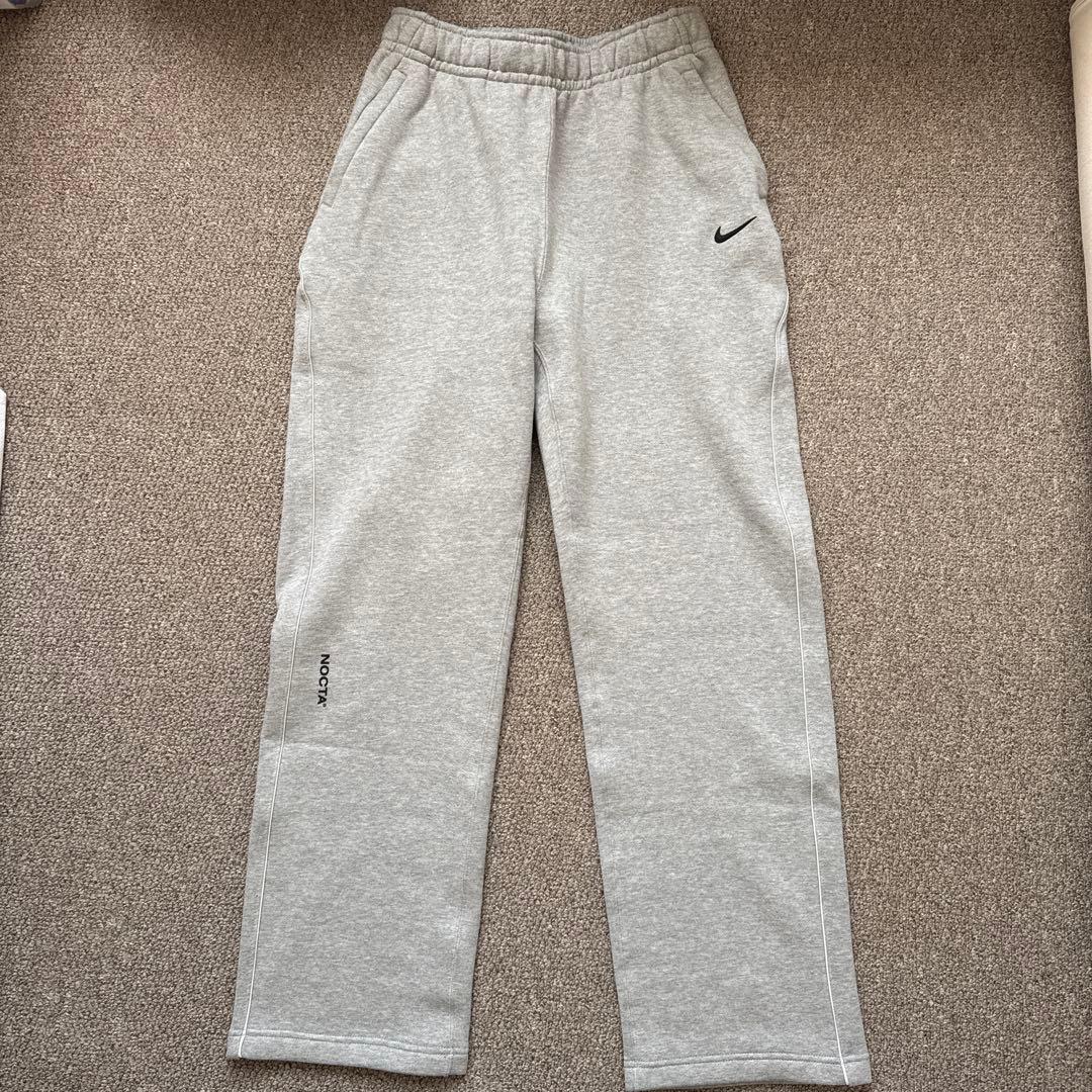 Nike Noctaフリースcsオープンヘム スウェットパンツ グレーMサイズ
